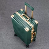 Кенгуру, вместительный и большой универсальный зеленый чемодан