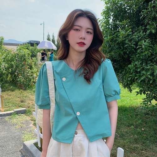 Летняя брендовая сексуальная футболка с коротким рукавом, короткая рубашка, французский стиль