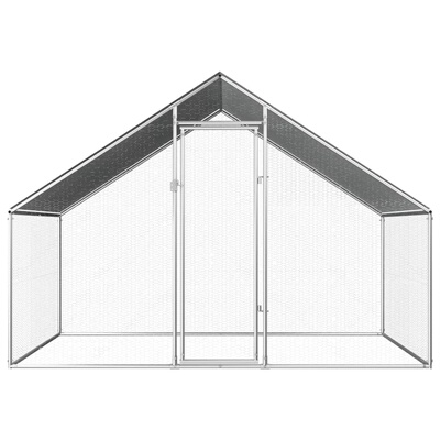 [养鸡棚养殖鸡笼鸡舍防雨屋顶户外鸡窝搭建2.75x2x1.92m澳洲包邮]