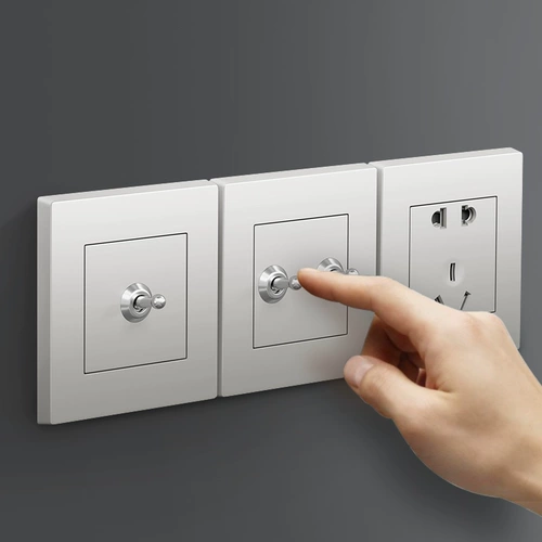 Тип 86 Dark Installation Loft Wind Light Luxury PC Панель ретро бронзовый бедный отель B & B Mont Лучший серебряный серый выключатель