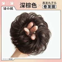 Модернизированные пушистые плюс вьющиеся волосы в клетчатке [темно-коричневый]]