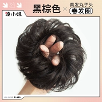 Обновление пушистого плюс-рисового кольца для волос [черный коричневый]]