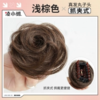 Обновление пушистого плюс суммируемой сумки для волос [светло-коричневый] [светло-коричневый]