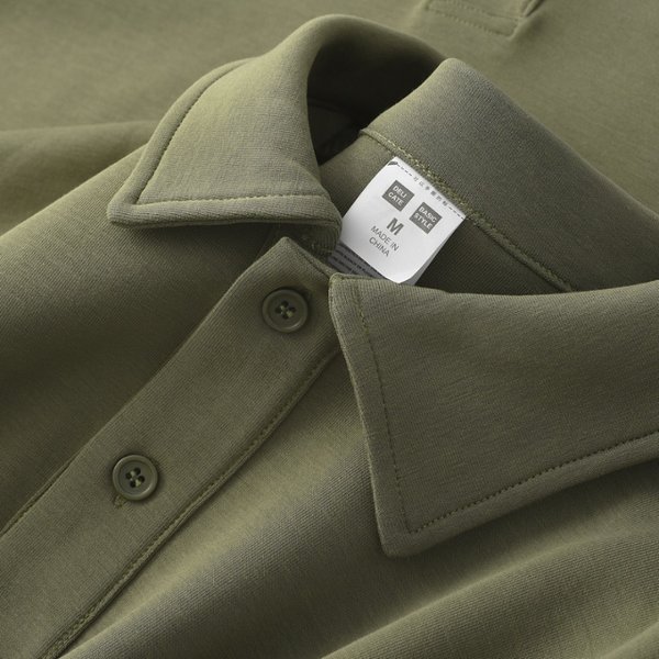 Классический зеленый лонгслив, футболка polo, осенняя рубашка для отдыха для влюбленных