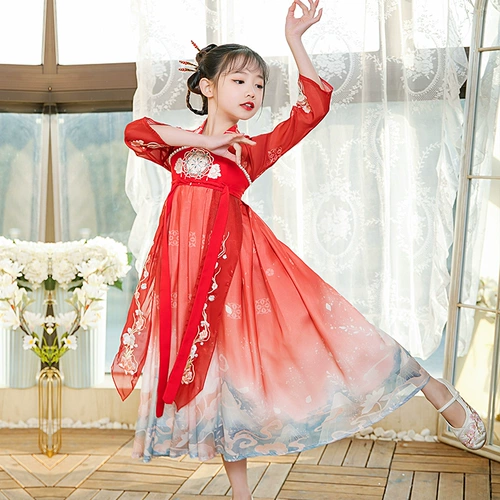 Летнее ханьфу, детское платье, китайский стиль