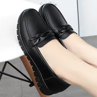 Обувь для матери для кожаной обуви, лоферы в английском стиле, популярно в интернете, из натуральной кожи, мягкая подошва, 2021 года, в британском стиле