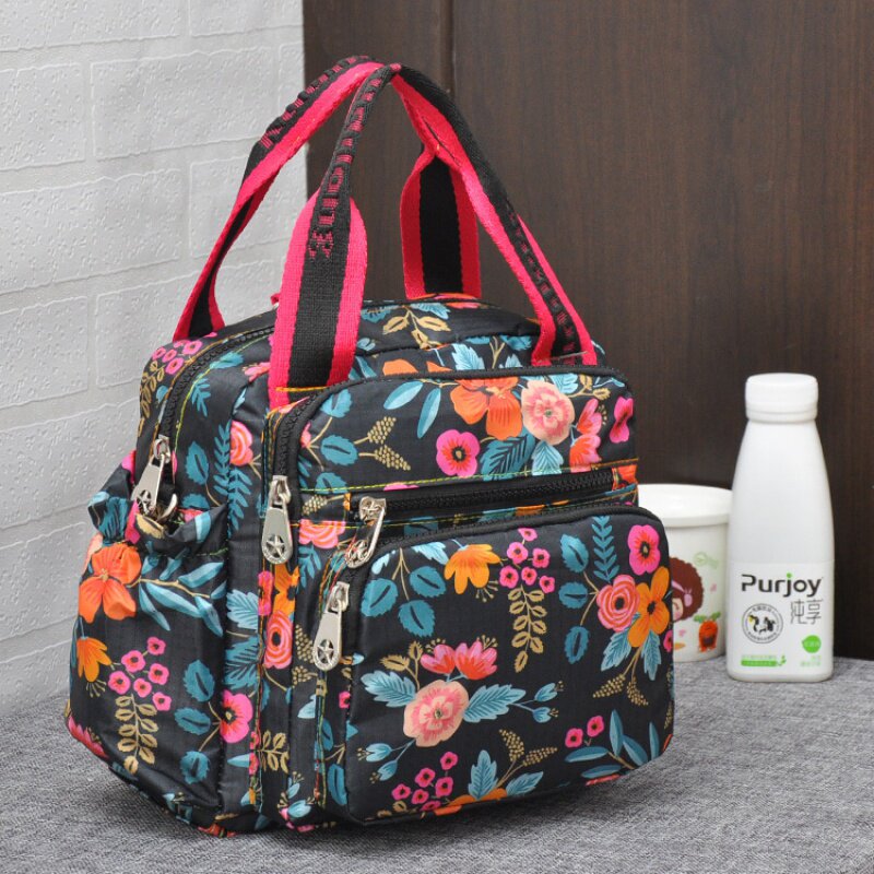 Kudi Long hand-held shoulder bag women's cloth bag multi-pocket mommy bag large capacity multi-function bag tide
