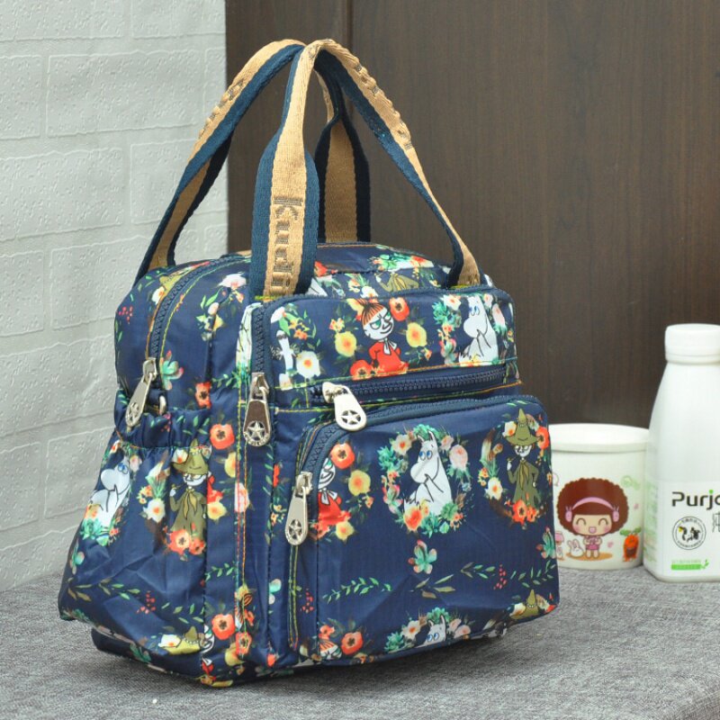 Kudi Long hand-held shoulder bag women's cloth bag multi-pocket mommy bag large capacity multi-function bag tide