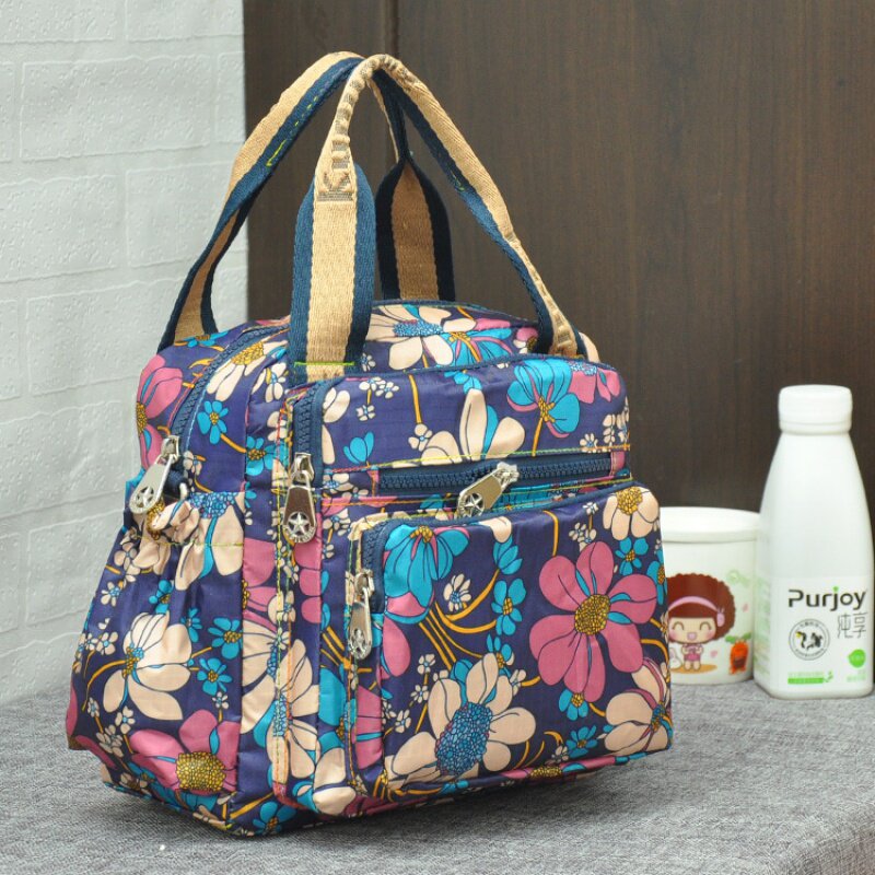 Kudi Long hand-held shoulder bag women's cloth bag multi-pocket mommy bag large capacity multi-function bag tide