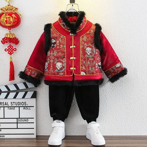 Ханьфу, костюм мальчика цветочника, детский праздничнный комплект, детская одежда, китайский стиль