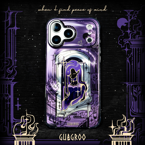 Guagroo 3D Dark Art Illustration Pattern – Pro/Plus/Max/Air – 17, 16, 15, 14, 13, 12 iPhone Case