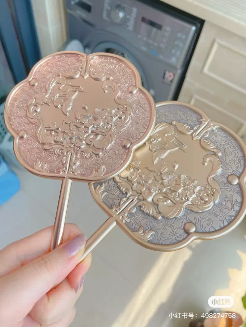 花知晓周边花神镜子樱桃派对红色手持爱心镜子化妆箱礼盒