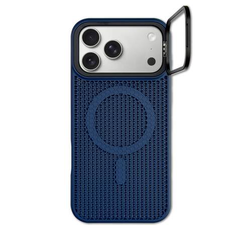Honeycomb Perforated iPhone Minimalist Stand Heat dissipation iPhone Case for iPhone 11 – 17