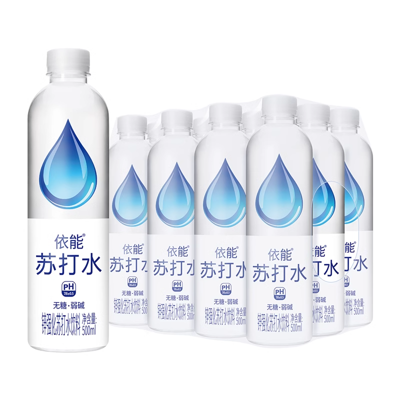 直播间12.15元撸！依能苏打水500ml*12瓶