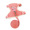 Розовый логотип с медведем - 1,2 м