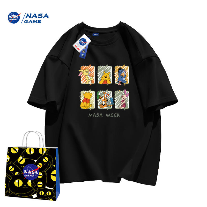 NASA GAME 官网联名款儿童男女童纯棉短袖T恤 （100~150码）  19.9元包邮，卷后 