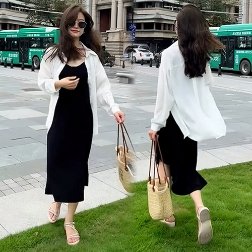 Лонгслив, рубашка, платье-комбинация, комплект, платье, куртка, защита от солнца, коллекция 2022