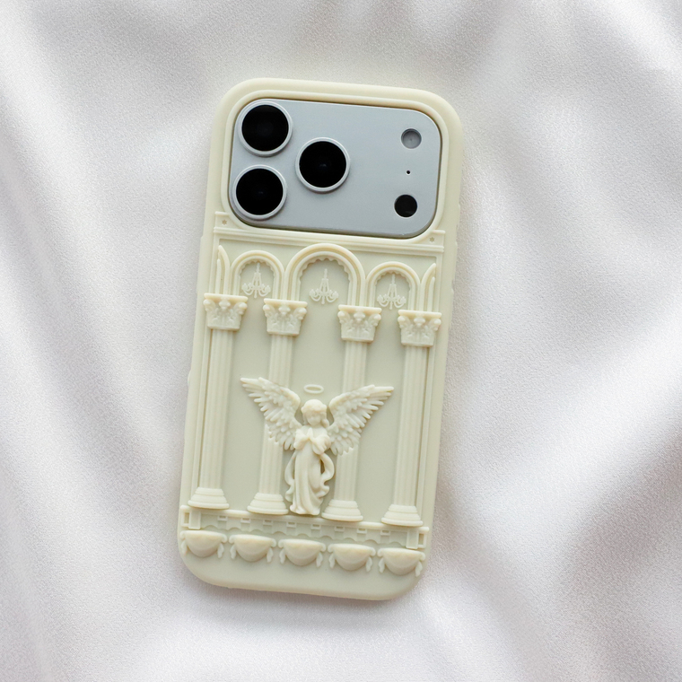 Angelic Renaissance Relief Cute Cartoon iPhone Case