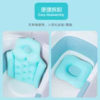 Синяя подушка+подушка (может быть разделена)