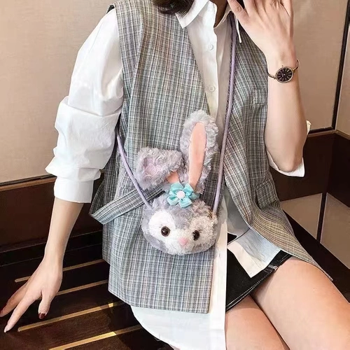 Сумка через плечо, небольшая сумка для друга, кролик, популярно в интернете