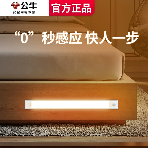 Bull Advase Cummatic Induction Light 12 В спальни спальня прикроватный шкаф линия лампа USB зарядное шкаф