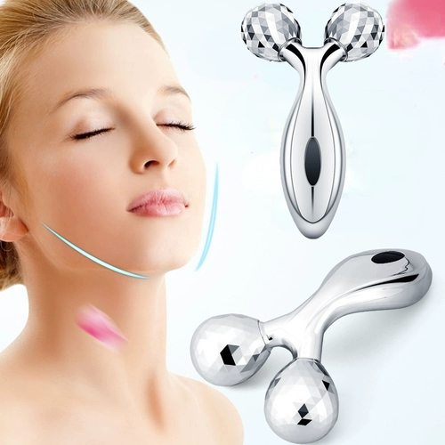 3D Roller Massager Face Massage Y Shape 360 Rotate Thin Face