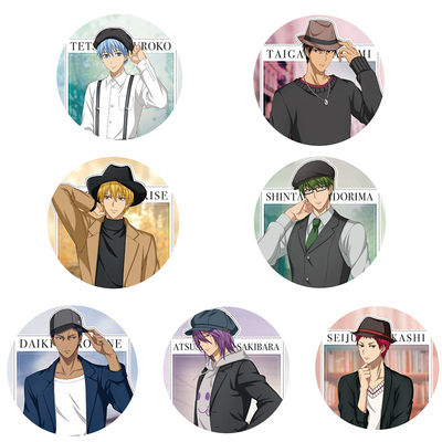 taobao agent Kuroko's basketball Kuroko Zhelu Vulcan, Da Yuki, the Aquarius, the Anti -Liang surrounding animation badge, 唧 唧 唧 唧 唧