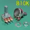 B10K B50K B100K đơn kết nối 3-pin khuếch đại công suất âm lượng âm thanh có thể điều chỉnh đơn kết nối chiết áp trục D 20mm Chiết áp