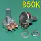 B10K B50K B100K đơn kết nối 3-pin khuếch đại công suất âm lượng âm thanh có thể điều chỉnh đơn kết nối chiết áp trục D 20mm Chiết áp