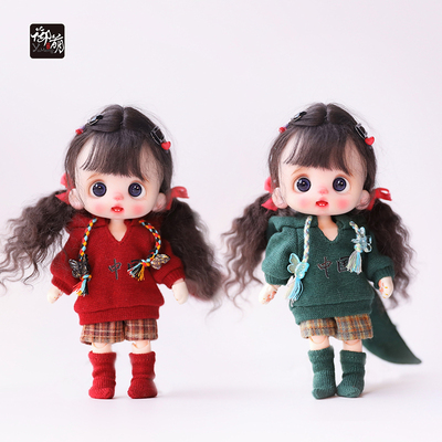taobao agent OB11 baby clothes rabbit ear sweater shorts suit 12 points BJD body doll clothes ufdoll p9 ymy