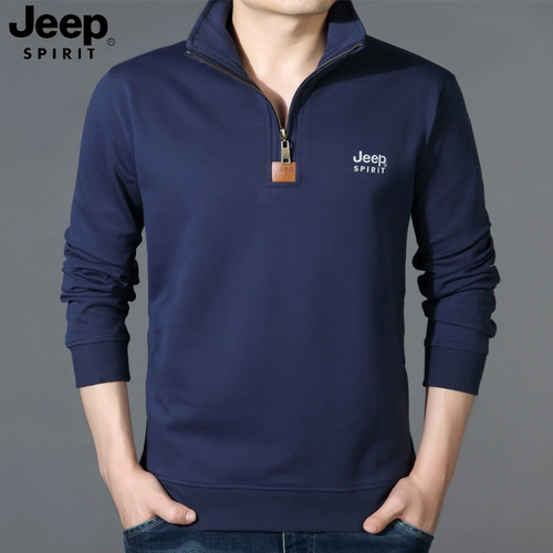 Jeep, весенний лонгслив для отдыха, толстовка с молнией, оверсайз, на молнии