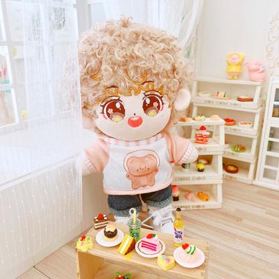 taobao agent Short sleeve T-shirt, cotton doll for dressing up, with short sleeve, 20cm