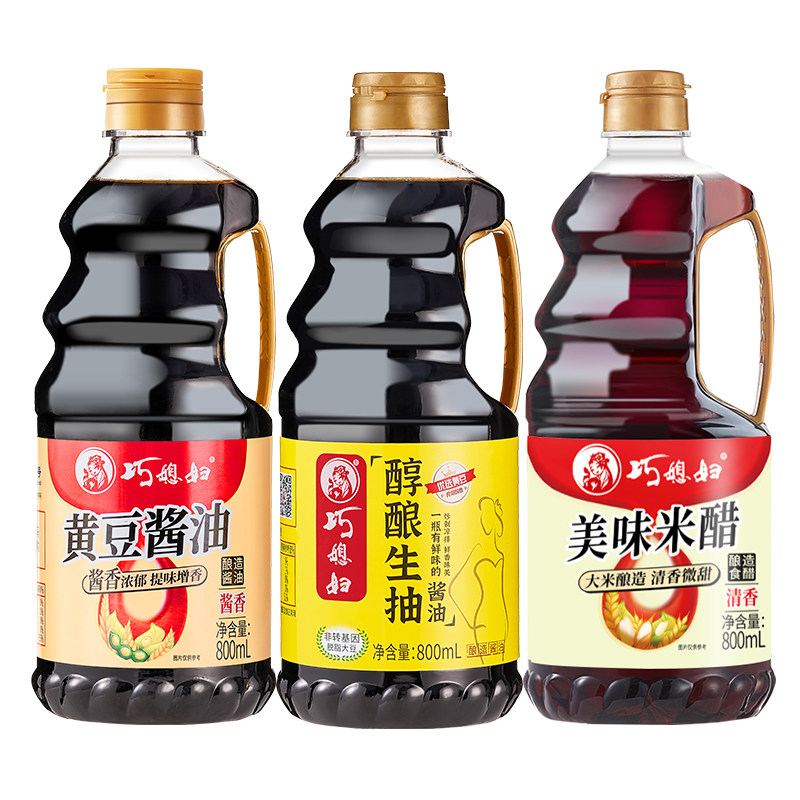 巧媳妇原汁酱油1300毫升单桶装炒菜佐餐卤炖酿造生抽黄豆料酒家用