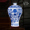 Большая сине - белая фарфоровая бутылка с сливой + деревянное основание