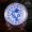 Сине - цветочный фарфор с ветвями лотоса, 26cm фарфоровая тарелка + основание с резьбой дракона