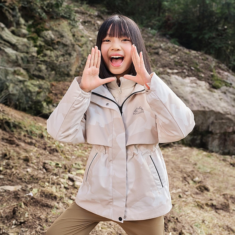 【叠变】波司登儿童羽绒服女童三合一收腰羽绒服户外防水外套25新