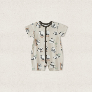 婴儿夏季外出服小月龄衣服短袖薄款