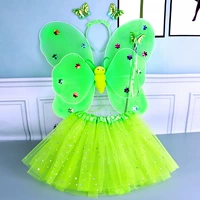 Зеленые крылья+обруча+магическая палка+марлевая юбка