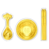 周大福 Золотой детский комплект, 3 предмета, подарок на день рождения