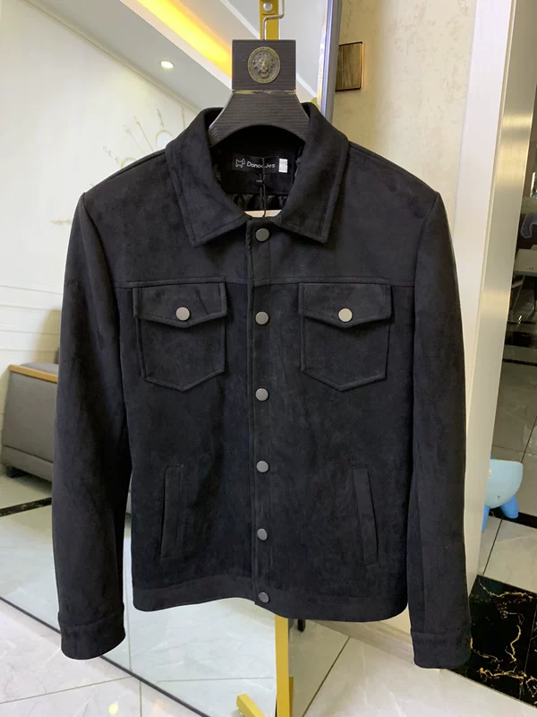 Мужская зимняя флисовая бархатная куртка, увеличенная толщина, slim fit