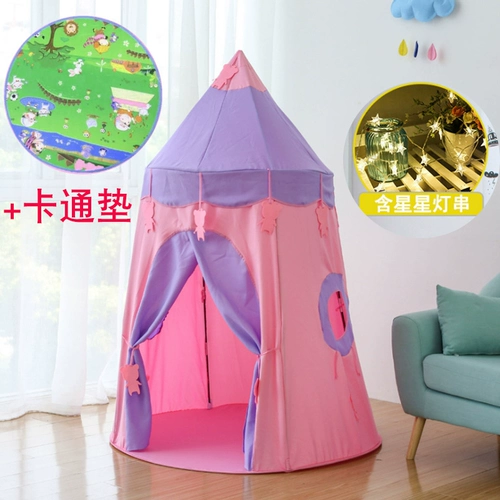 Палатка в помещении для принцессы для мальчиков и девочек, домашний складной большой замок для сна, домик, игровой домик