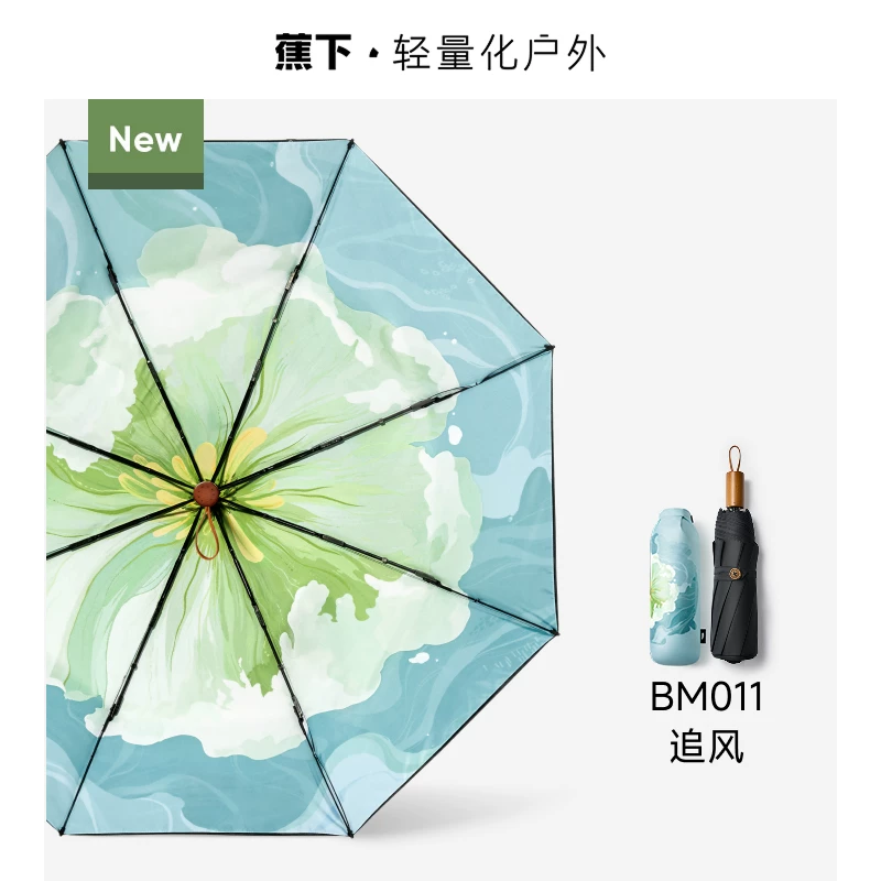 beneunder 蕉下 26年春季款 三折双层伞面防晒晴雨伞太阳伞 BM011 追风 多重优惠折后￥107.1包邮