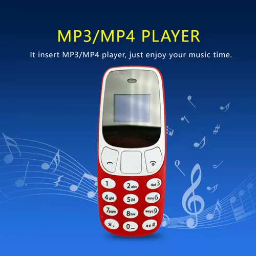 Portable Dual Sim Cards Voice Changer MP3/4 Player Mini-Blue