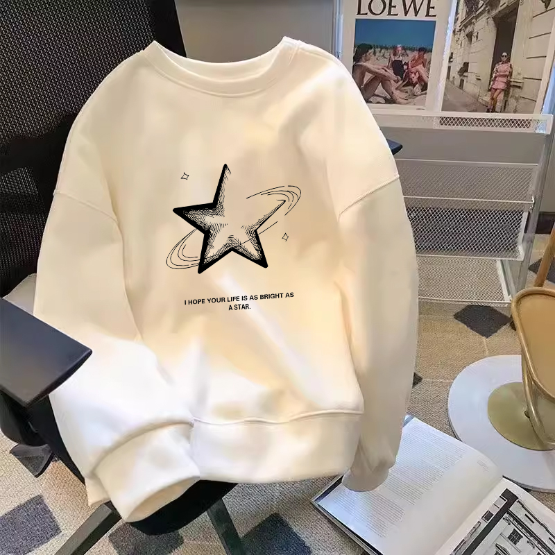 【5958-Pentagram】White Thin Style