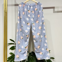 Фланелевые синие штаны