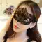 Mặt nạ nửa mặt nữ masquerade đảng cosplay đạo cụ sexy ren catwoman mặt nạ mắt đen Bịt mắt khóa miệng bịt mắt da khóa gài 