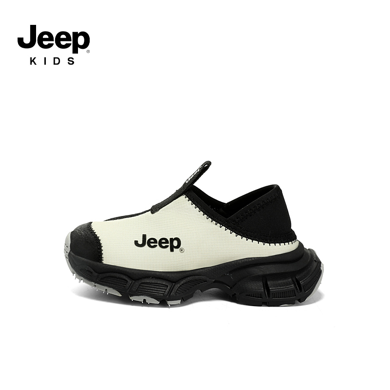 jeep童鞋男童运动鞋2023秋季新款网面鞋透气女童鞋子一脚蹬跑步鞋
