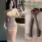 đầm ngủ sexxy Gợi Cảm Sườn Xám Đồng Nhất Mới Hot Girl Trung Quốc Macaron Đầm Mẹ Kế Hông Bầu Trời Đầy Sao Gạc Đầm 1 Váy Ngắn quần ngủ sexy cosplay đồ ngủ sexy 