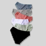 1Pcs/set Women Cotton Panties Low-Rise Underwear Lace Briefs