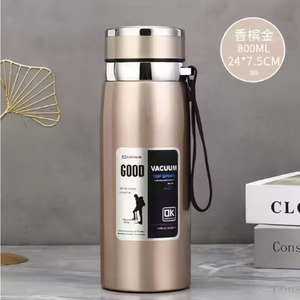 户外316不锈钢保温杯大容量800ml车载旅行杯子办公室食品级便携